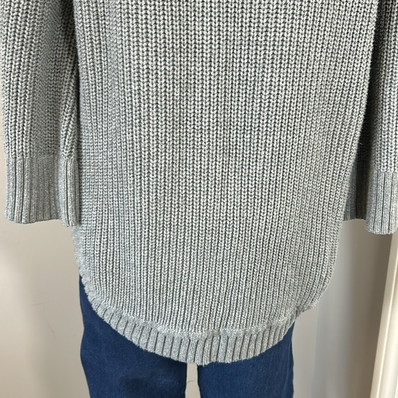UGG Raelynn Knit Sweater Pullover Grey Turtleneck Poncho Pocket Wool Winter Sz S - Picture 8 of 14